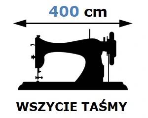 Usługa wszycia taśmy do firany o szer. 400cm