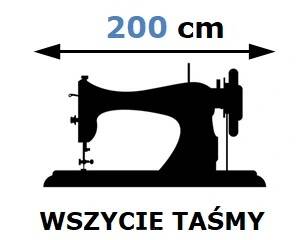 Usługa wszycia taśmy do firany o szer. 200cm