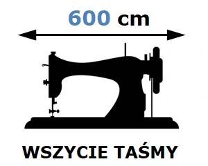 Usługa wszycia taśmy do firany o szer. 600cm