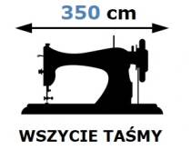 Usługa wszycia taśmy do firany o szer. 350cm