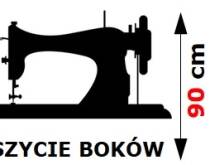 Usługa obszycia 2 boków firany o wys. 90cm