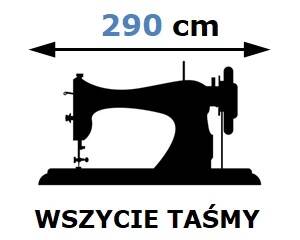 Usługa wszycia taśmy do firany o szer. 290cm