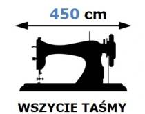 Usługa wszycia taśmy do firany o szer. 450cm